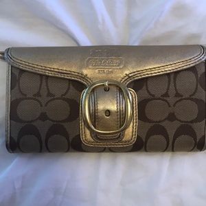 Gold Coach wallet